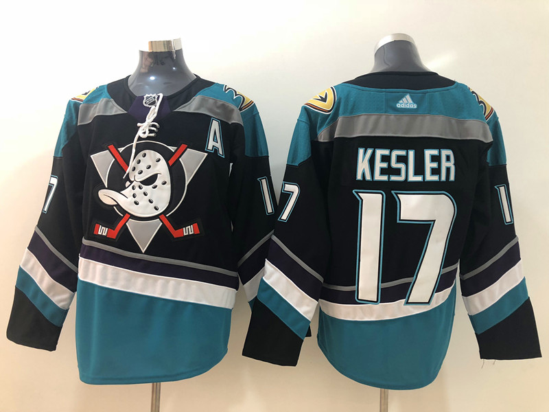Men's Anaheim Ducks Ryan Kesler #17 Black Breakaway Jersey